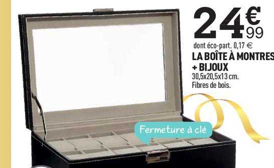 la boîte à montres + bijoux