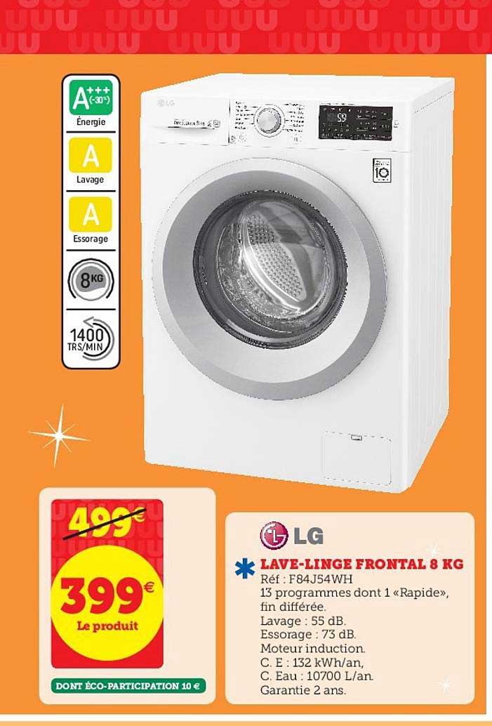 lave-linge frontal 8 kg lg