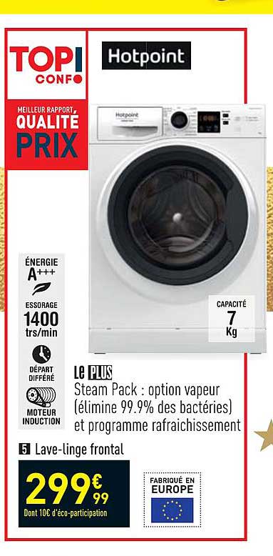 lave-linge frontal hotpoint