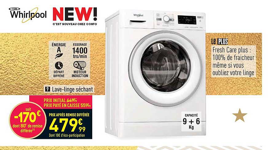 Lave-linge Séchant Whirlpool