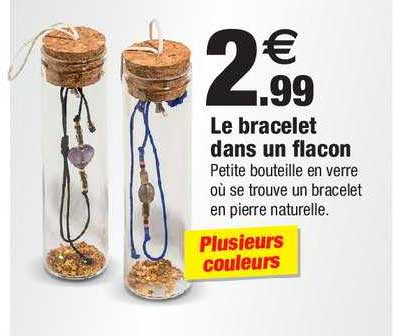 le bracelet dans un flacon