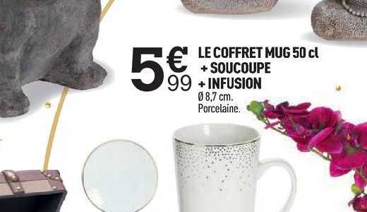 le coffret mug 50 cl + soucoupe + infusion