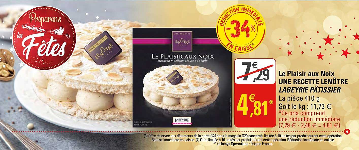 le plaisir aux noix une recette lenôtre labeyrie pâtissier