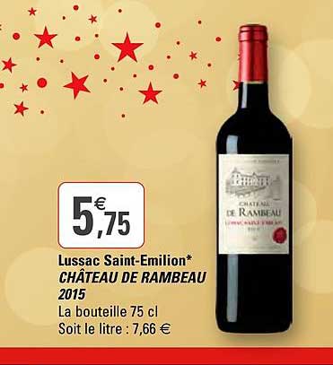 lussac saint émilion château de rambeau 2015