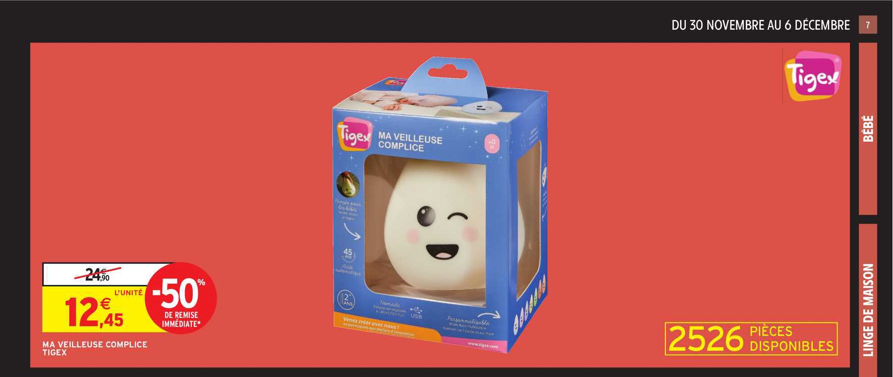 Ma Veilleuse Complice Tigex