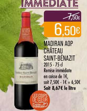 madiran aop château saint-bénazit