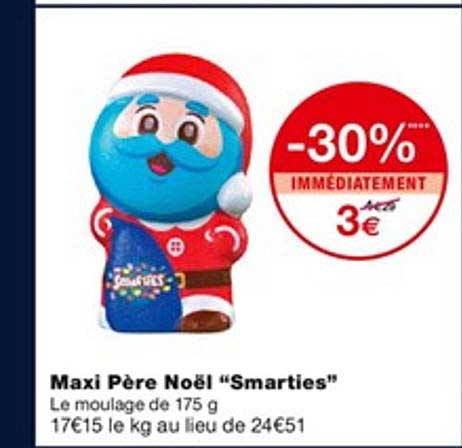 maxi père noël "smarties"