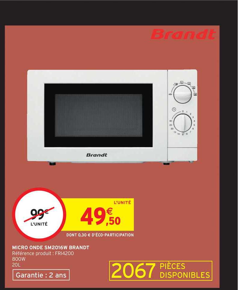 micro onde sm2016w brandt