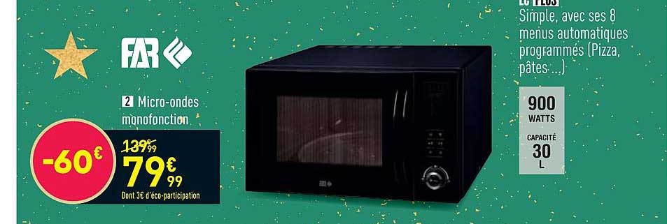 micro-ondes monofonction