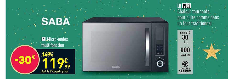 micro-ondes multifonction saba