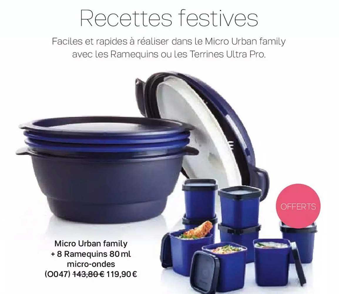 Micro Urban Family + 8 Ramequins 80 Ml Micro-ondes