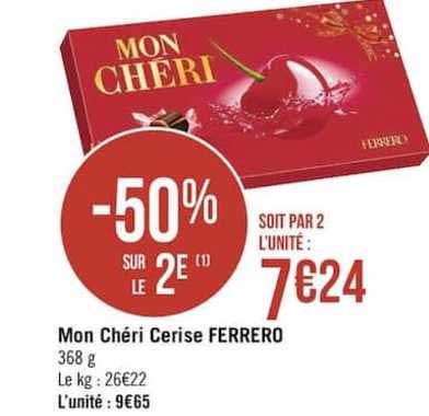 mon chéri cerise ferrero