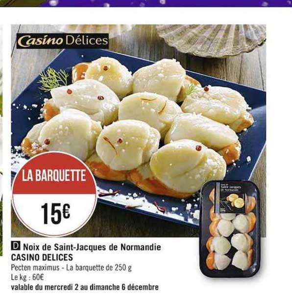 noix de saint jacques de normandie casino délices