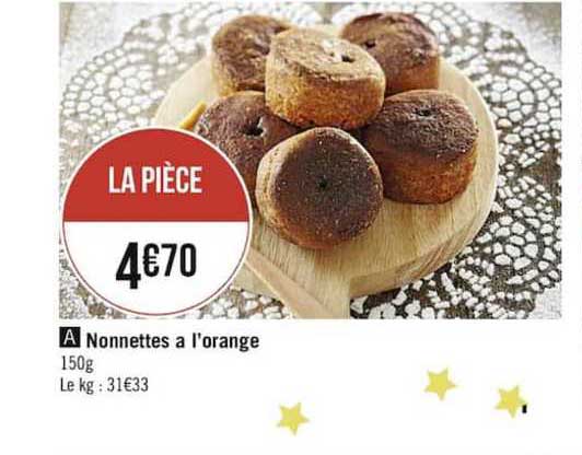 nonnettes à l'orange