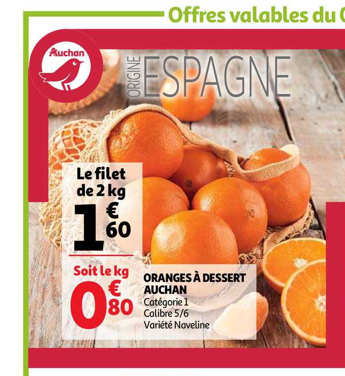 Oranges à Dessert Auchan