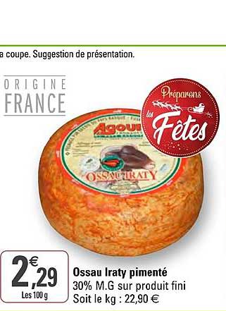 ossau iraty pimenté