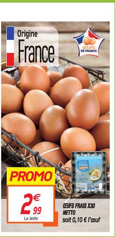 œufs frais x30