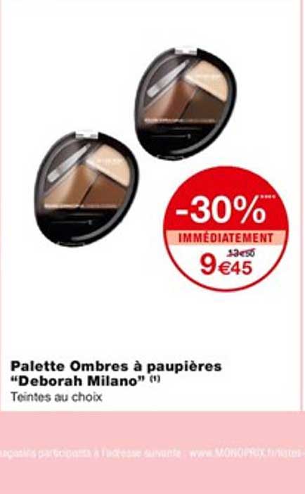 palette ombres à paupières "deborah milano"