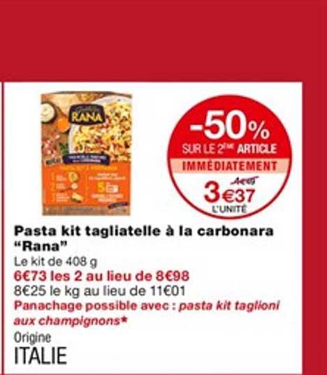 Pasta Kit Tagliatelle à La Carbonara "rana"