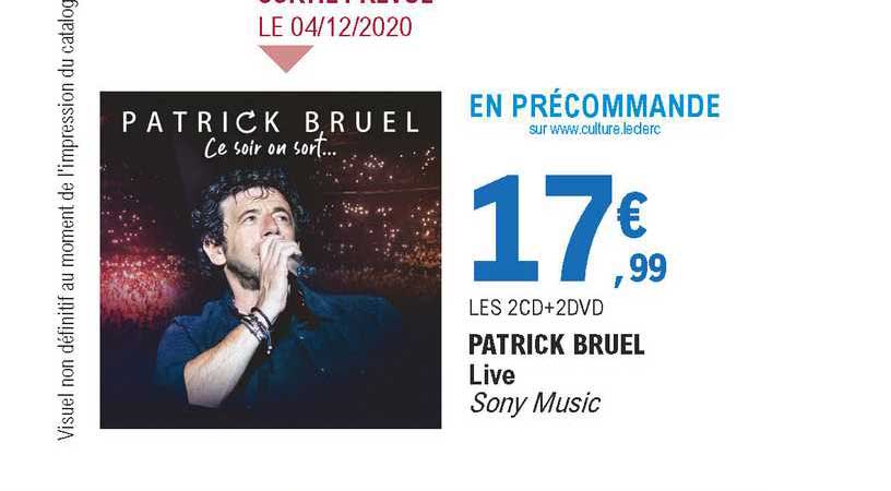 patrick bruel live 2cd+2dvd