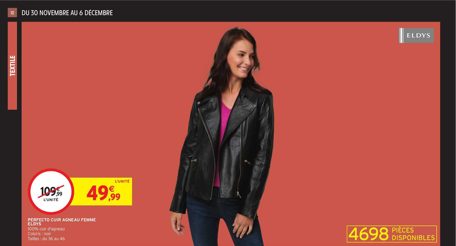 perfecto cuir agneau femme eldys