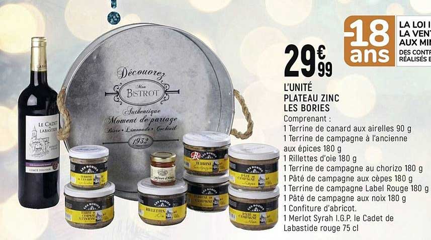 plateau zinc les bories