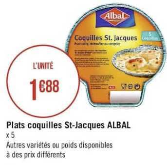 plats coquilles st-jacques albal