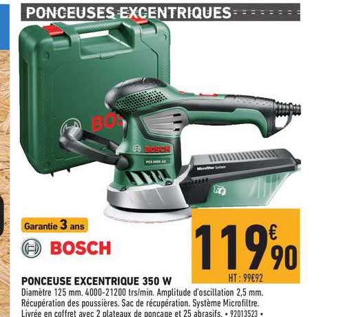 ponceuse excentrique 350 bosch