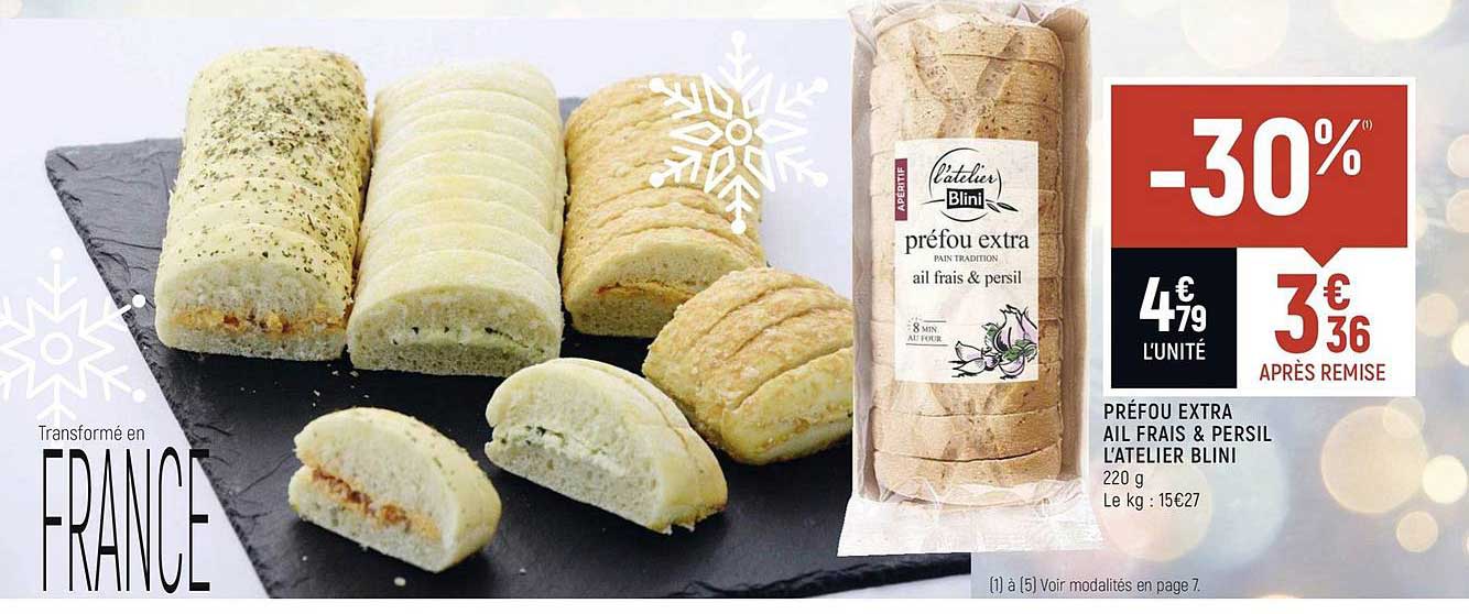 Préfou Extra Ail Frais & Persil L'atelier Blini