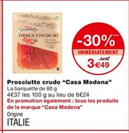 prosciutto crudo "casa modena"