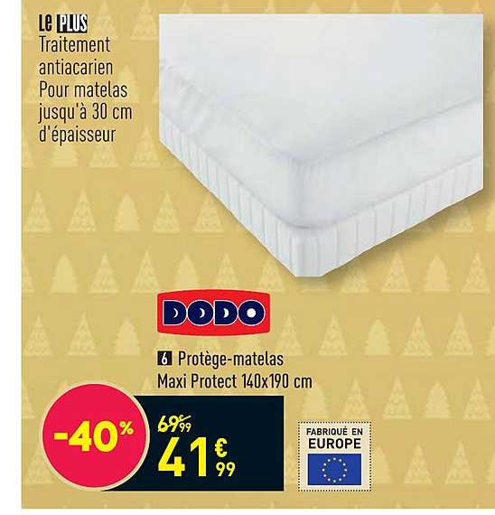 protège-matelas maxi protect 140 x 190 cm