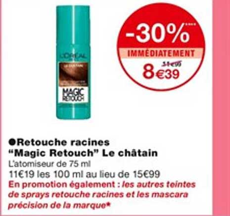 retouche racines "magic retouch" le châtain