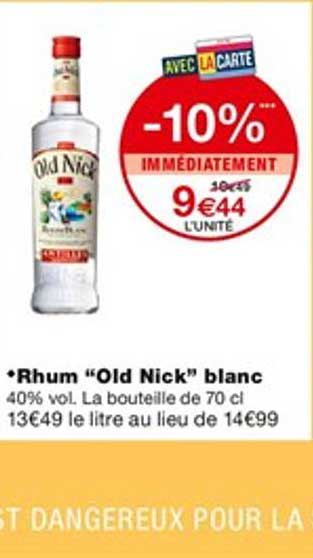 rhum "old nick" blanc