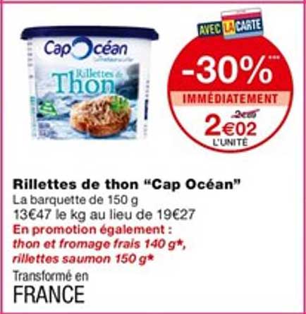 Rillettes De Thon "cap Océan"