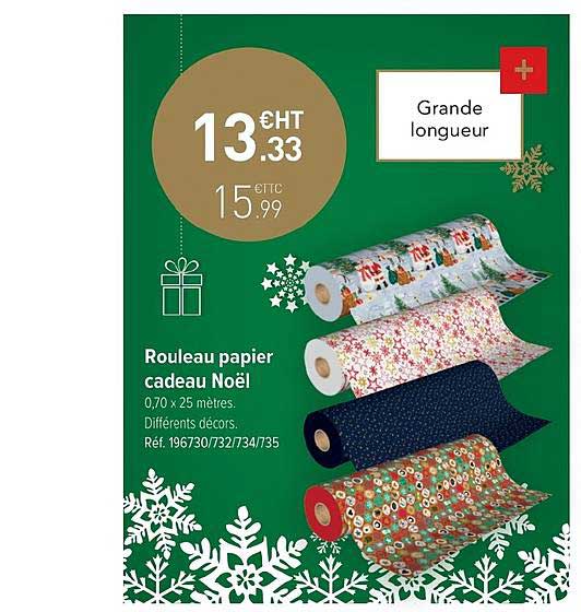 Rouleau Papier Cadeau Noël