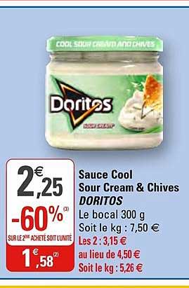 sauce cool sour cream & chives doritos