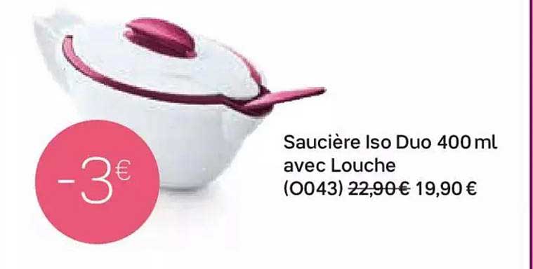 saucière iso duo 400 ml avec louche