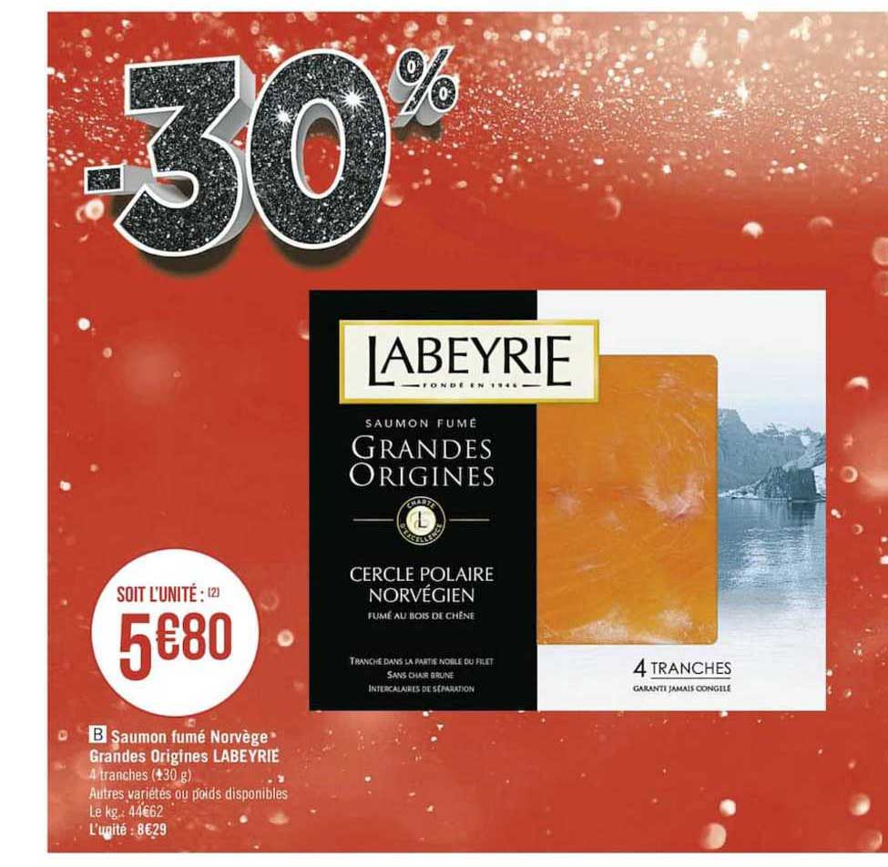 saumon fumé norvège grandes origines labeyrie