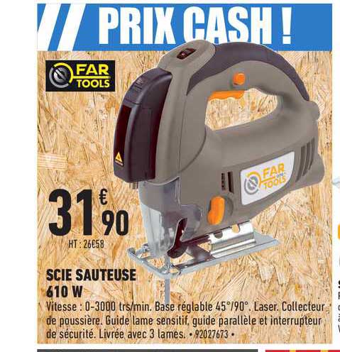 scie sauteuse 610 w far tools