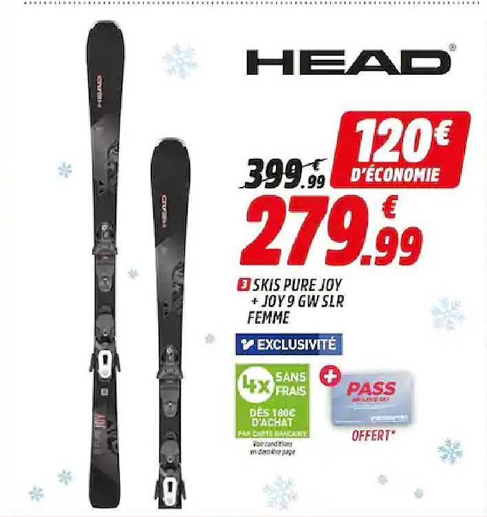 skis pure joy + joy 9 gw slr femme head