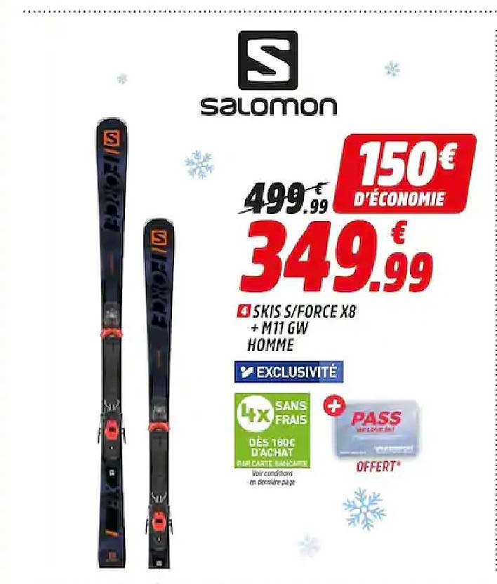 skis s force x8 + m11 gw homme salomon