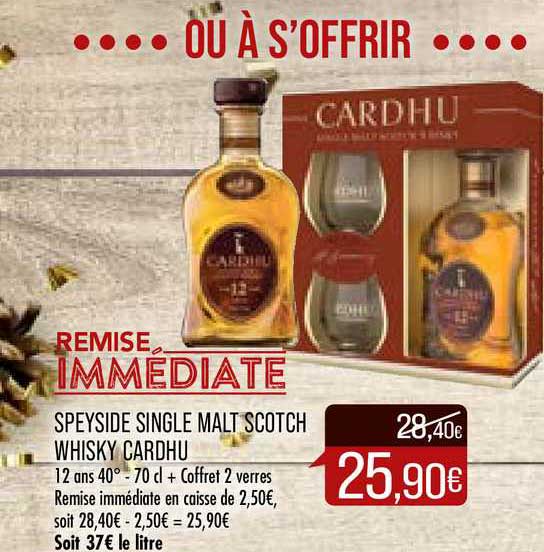 spreyside single malt scotch whisky cardhu