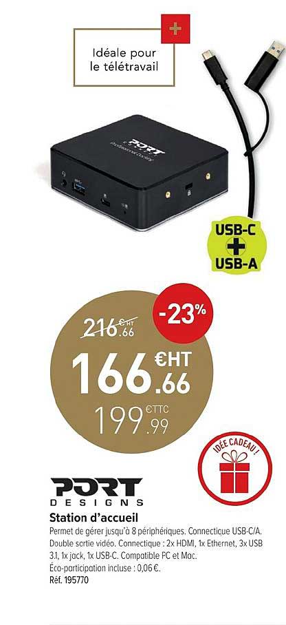 station d'accueil port designs