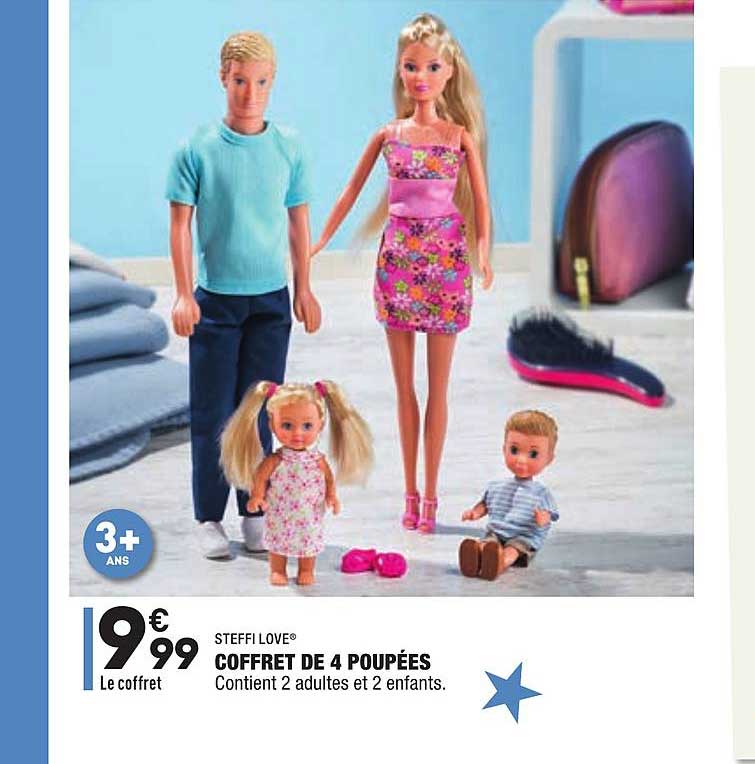 steffi love coffret de 4 poupées