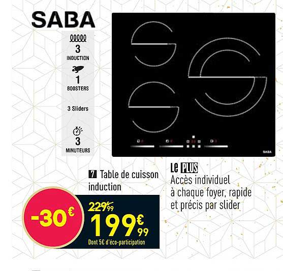 Table De Cuisson Induction Saba