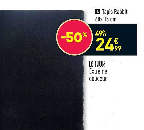 tapis rabbit 60 x 115 cm