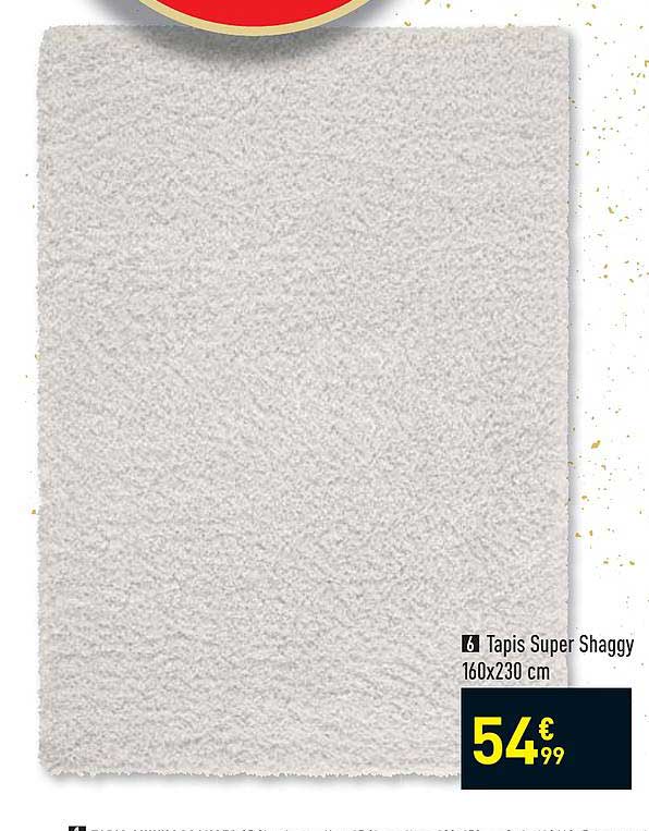 tapis super shaggy 160 x 230 cm