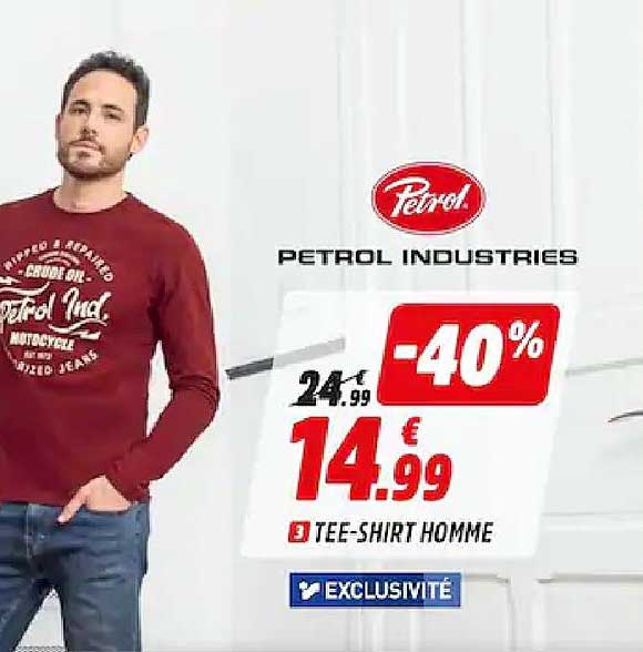 tee-shirt homme petrol