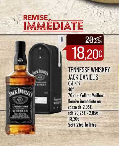 tennesse whiskey jack daniel's