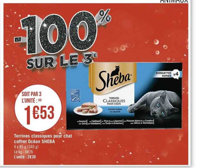 Terrines Classiques Pour Chat Coffret Océan Sheba